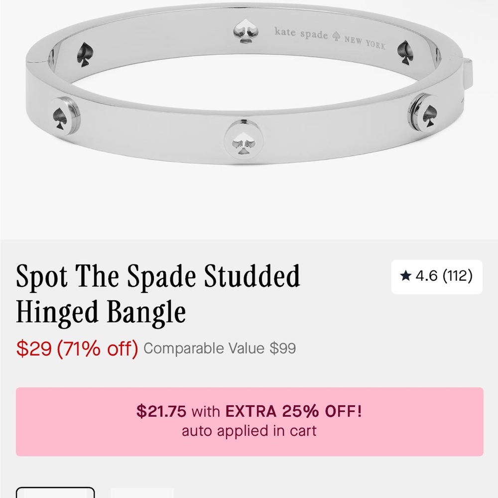 Kate Spade bangle bracelet